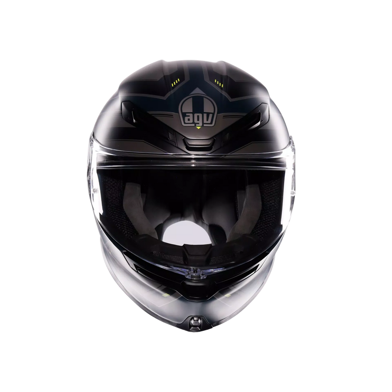 AGV K6 S full-face helmet in Enhance Matt Grey and Fluo Yellow