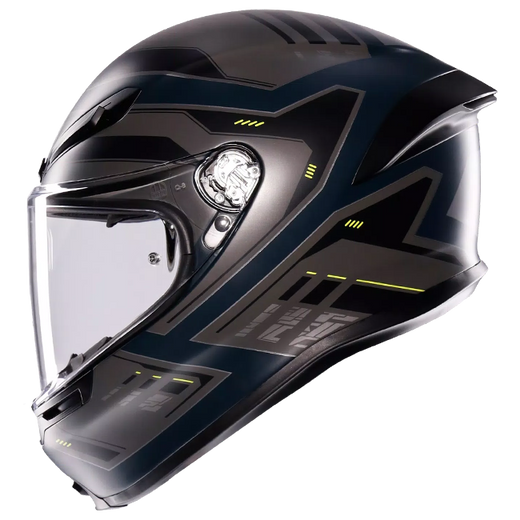 AGV K6 S Enhance Matt Grey/Fluo Yellow Full-Face Helmet | SKU 2118395001022