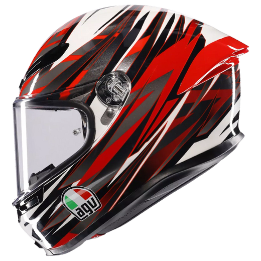 AGV K6 S Helmet Reeval White/Red/Grey | 2118395001023