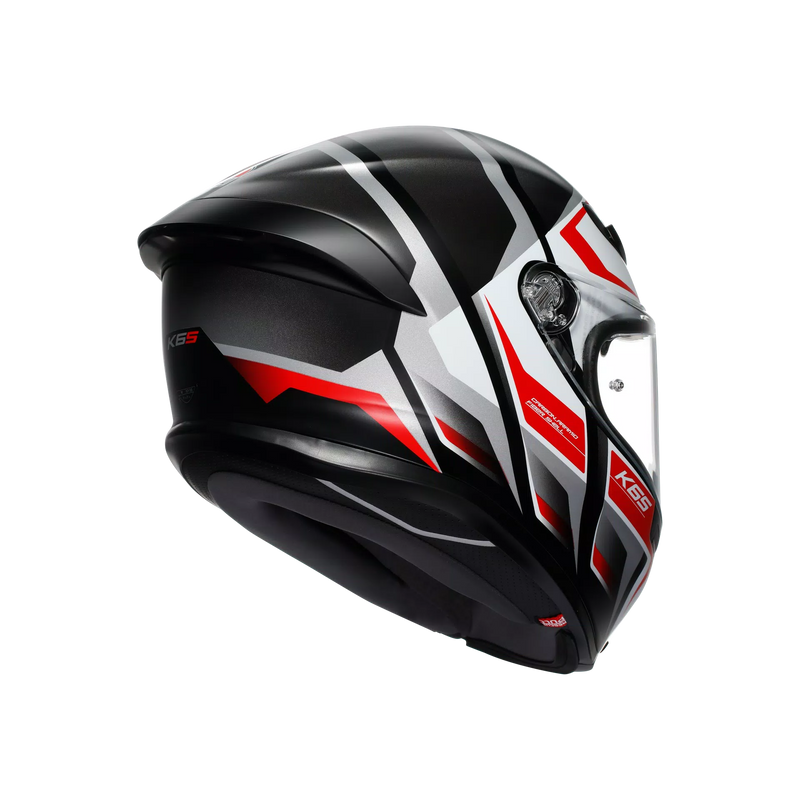 AGV K6 S full-face helmet Karve Matte Black White Red