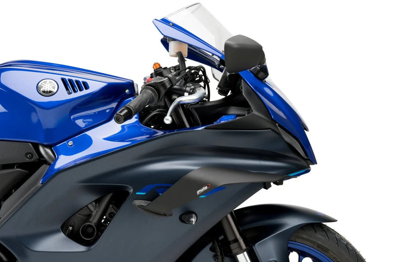 Puig Race Side Spoiler Downforce for Yamaha YZF-R7 in matte black