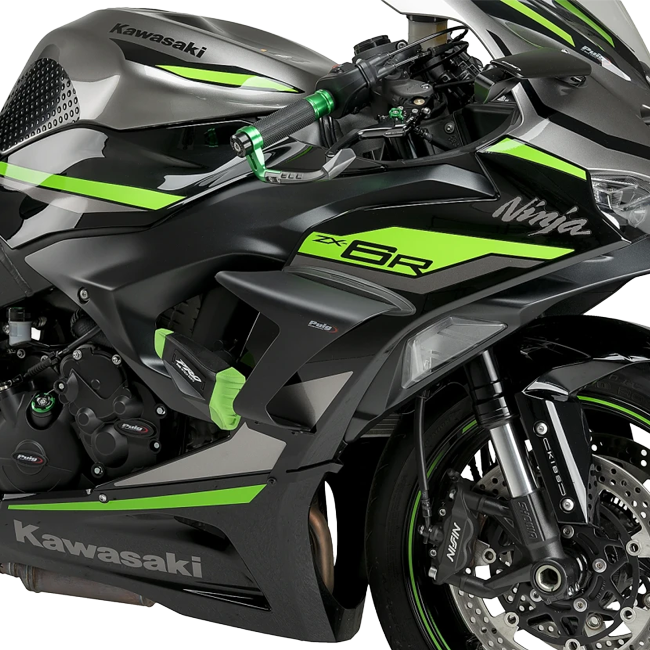 Puig Race Side Spoilers with Winglets for Kawasaki ZX-6R Ninja (2024–2026)