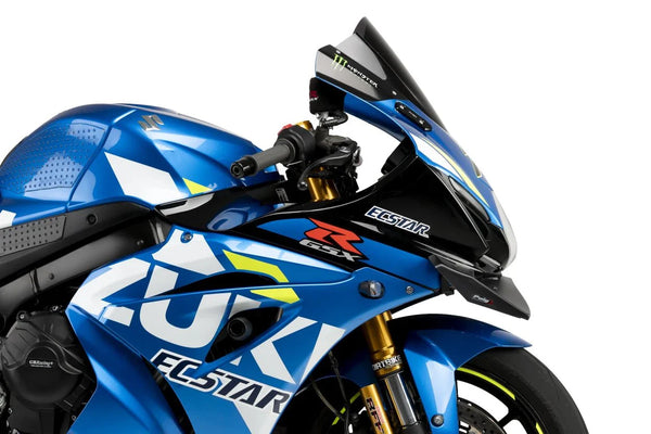 Puig GP Winglets front spoiler fitted to Suzuki GSX-R 1000 fairing
