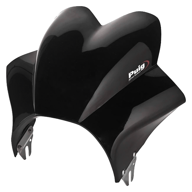 Puig Wave Windscreen for Yamaha YBR 125 Custom (2015–2016) – Black