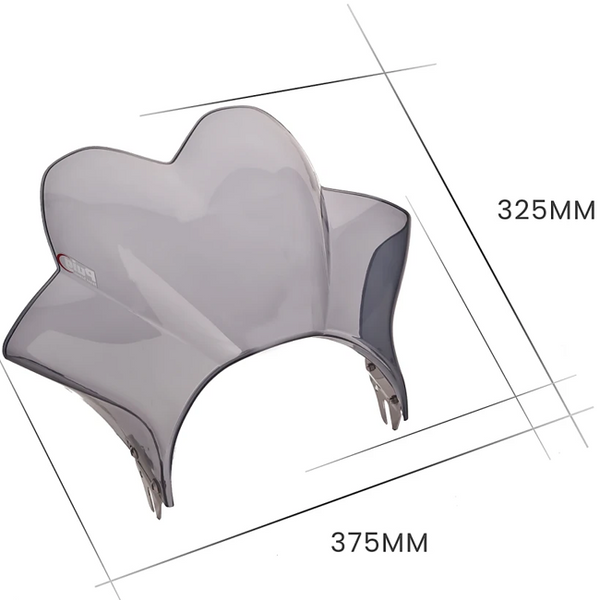 Puig Wave Windscreen for Triumph Street Twin (2016–2019) – dimensions
