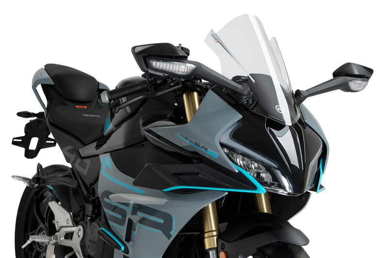 Puig Z-Racing windscreen for CFMoto 450 SR in transparent finish