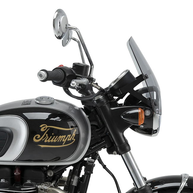 Puig New Generation Sport Windscreen for Triumph Bonneville T100 Black (2017–2020)
