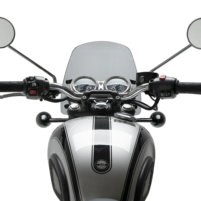 Puig New Generation Sport Windscreen for Triumph Bonneville T100 Black (2017–2020)
