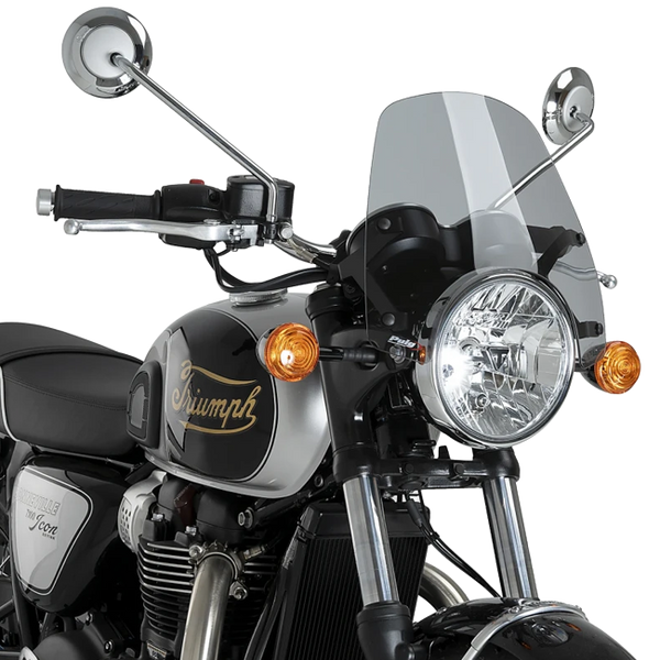 Puig New Generation Sport Windschild für Triumph Bonneville T100 Black (2017–2020)
