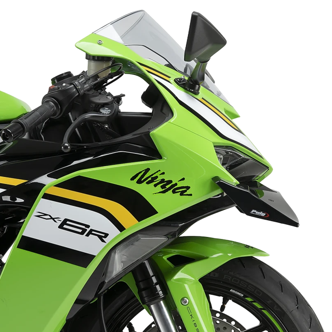 Puig GP Frontal Spoiler Winglet for Kawasaki ZX-6R Ninja (2024–2026)