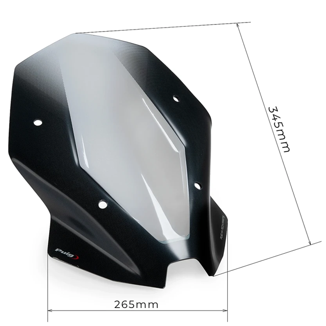 Puig New Generation Touring Windscreen for Ducati Streetfighter V2 / S (2025–2026)