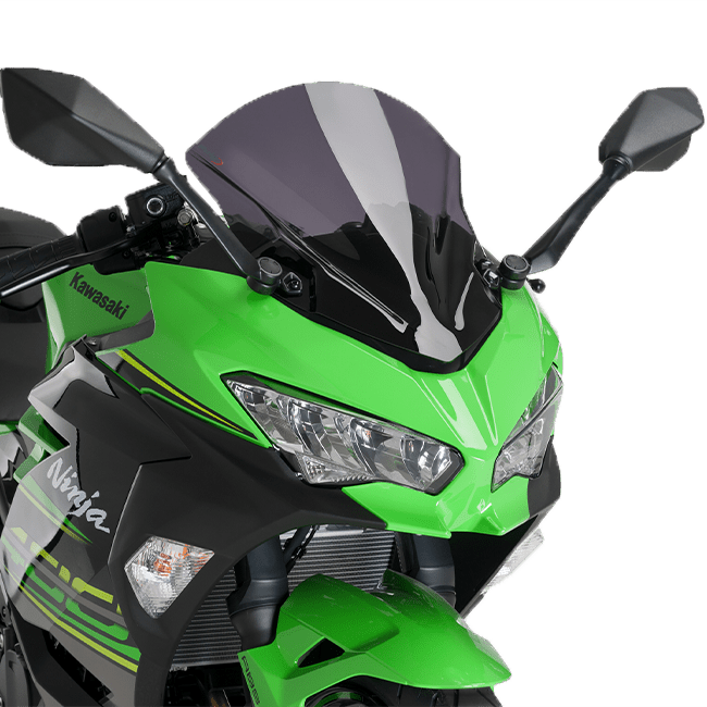Puig Z-Racing double-bubble windscreen for Kawasaki Ninja 400 2018-2023