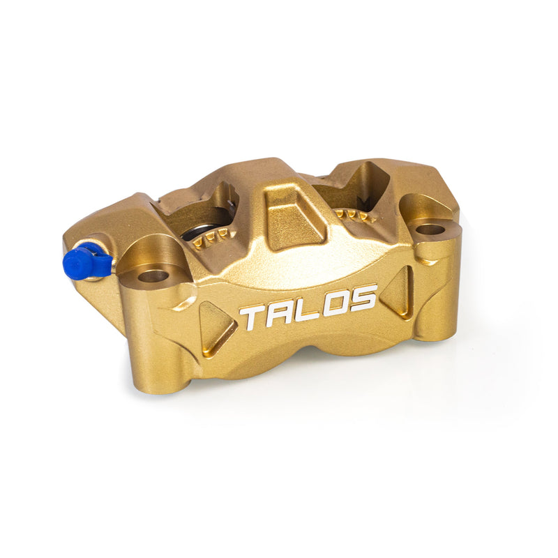 Talos C52 cast monoblock P4 32/32 front left brake caliper 100mm gold anodised C52.100.GD.L