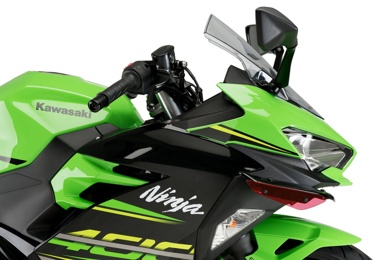 Puig Downforce Sport Winglets on Kawasaki Ninja 400 fairing