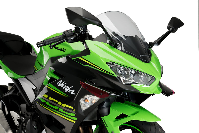 Puig Downforce Sport Winglets on Kawasaki Ninja 400 fairing