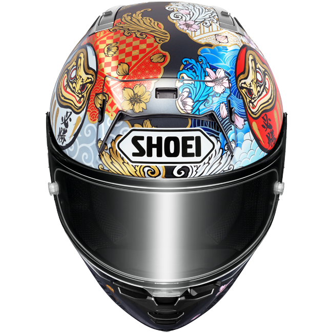 Shoei X-SPR PRO helmet Márquez Motegi5 TC-1 Marc Márquez 2024 replica in red, white and gold