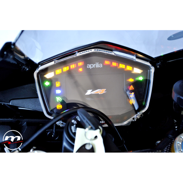 Melotti Racing Dashboard Protection Impact Absorber DC.AP.5171 for Aprilia RSV4 1100 Factory, detail / installed view 3