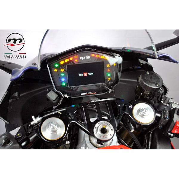 Melotti Racing Dashboard Protection Impact Absorber DC.AP.7211 for Aprilia Tuono V4 1100 RR, detail / installed view 3