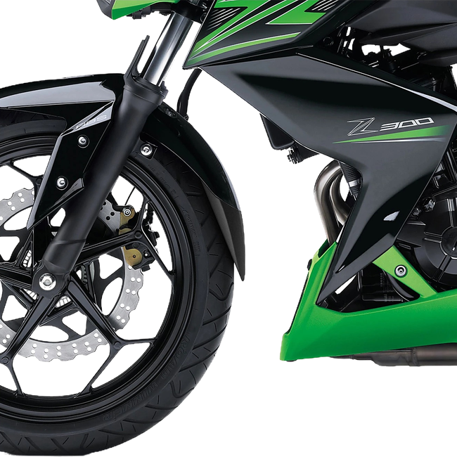 Puig Front Mudguard Extension for Kawasaki Z300 (2015–2017)