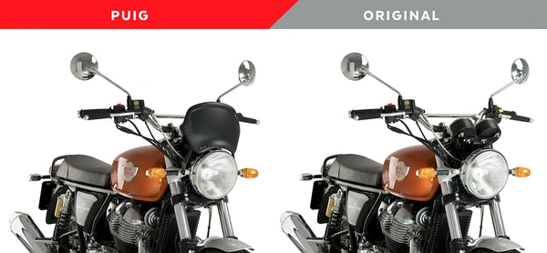 Puig Front Plate ABS Windshield – Headlight Bracket Mount – for Royal Enfield Continental GT 650 (2021–2026)