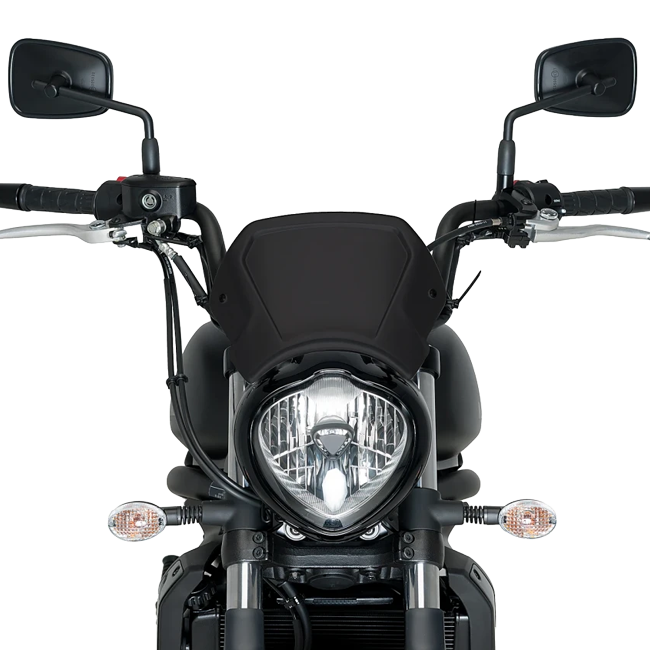 Puig Aluminium Front Plate Windshield – Fork Mount – for Kawasaki Vulcan S / Special Edition (2015–2025)