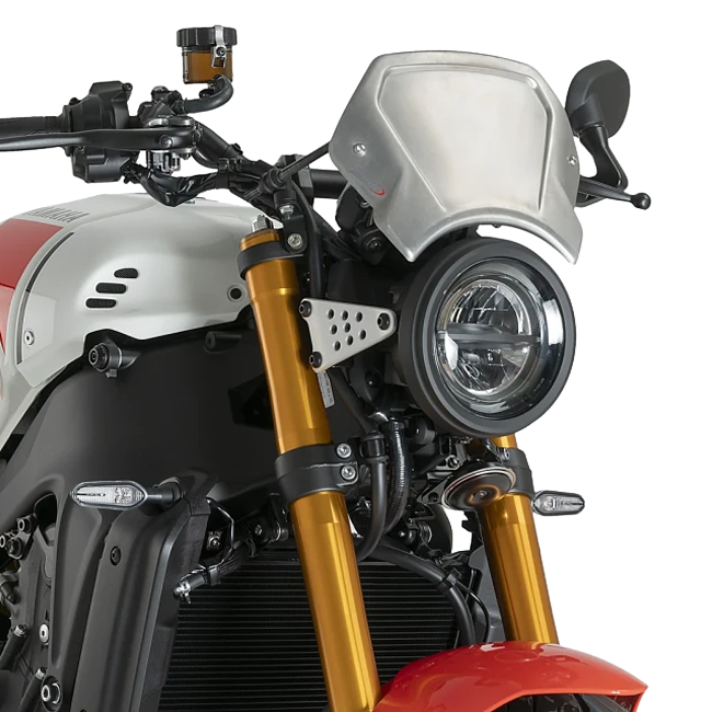 Puig Aluminium Front Plate Windshield – Fork Mount – for Yamaha XSR900 (2022–2026)