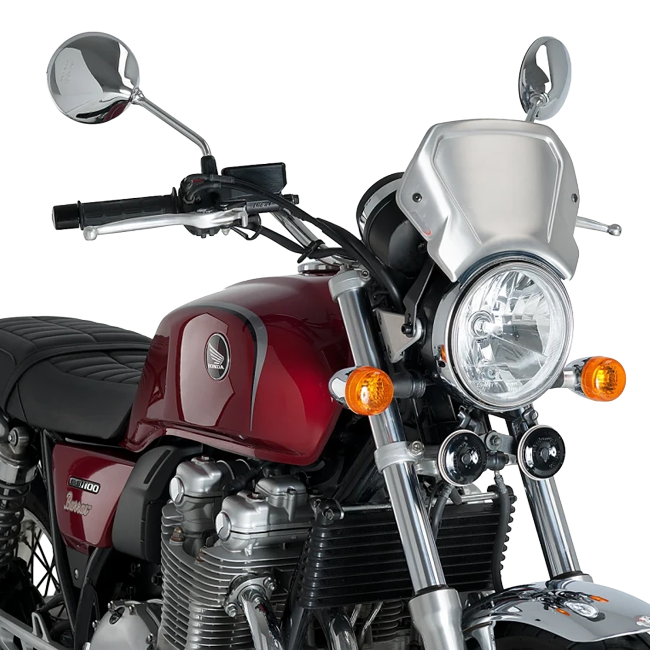Puig Aluminium Front Plate Windshield – Headlight Bracket Mount – for Honda CB1100RS (2017–2020)