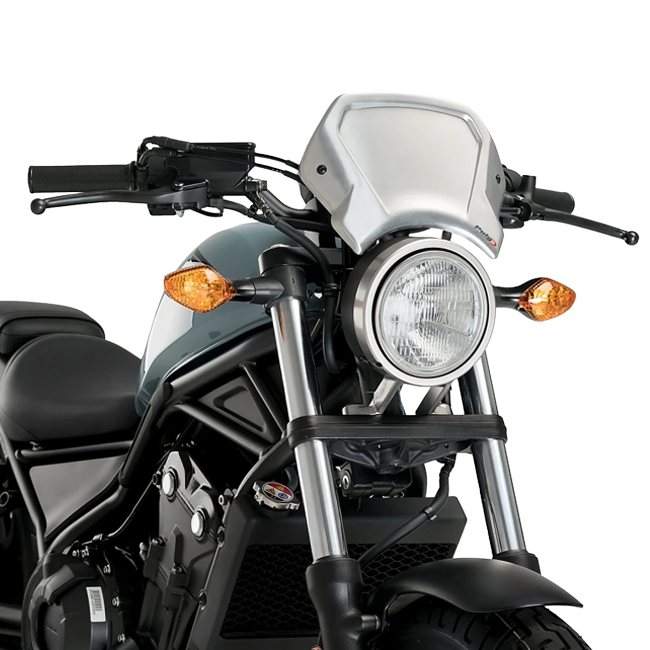 Puig ALU Frontal Plate Windscreen for Honda CMX 500 Rebel / SE (2017–2024)