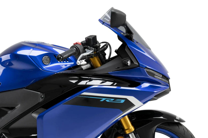 Puig R-Racer windscreen for Yamaha YZF-R3 2019-2026