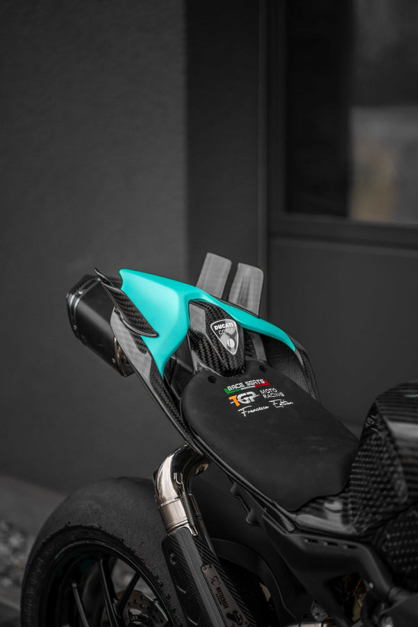 AP Carbon Line rear MotoGP winglets in 200g carbon for Ducati Panigale V4 2025-2026