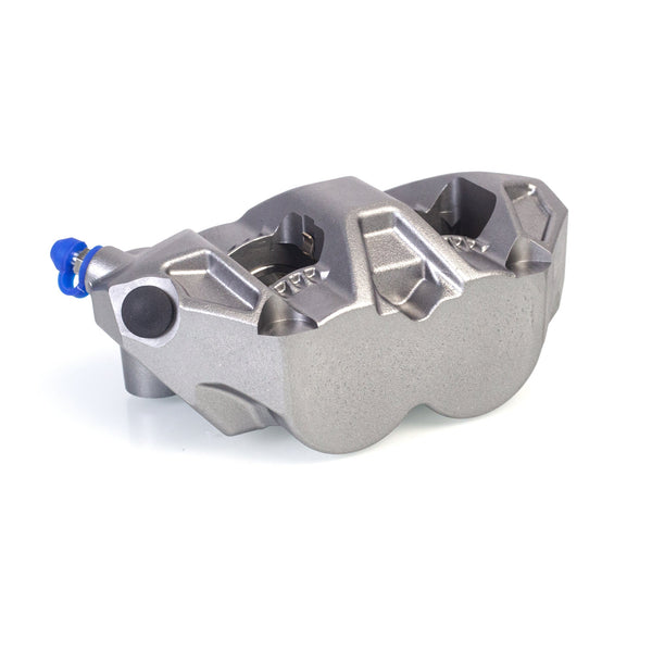 Talos C52 cast monoblock P4 32/32 front right brake caliper in titanium anodised finish