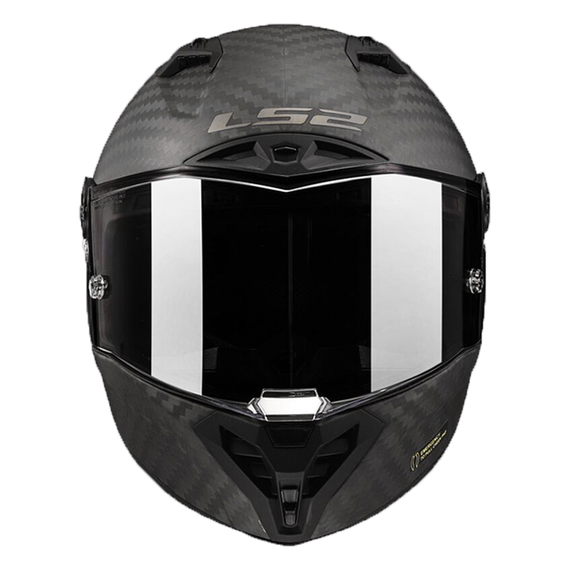 LS2 FF805 Thunder Carbon GP Pro FIM race helmet in natural carbon matte finish