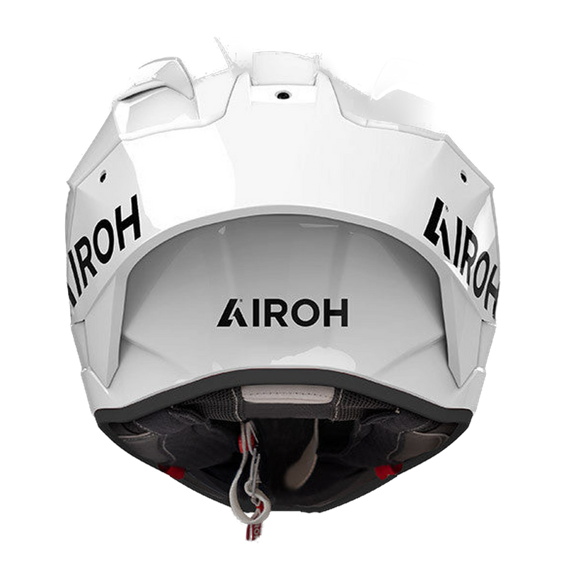 Airoh GP 800 FIM Racing #1 full-face race helmet in white glossy finish