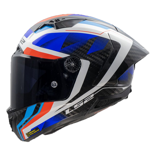 LS2 FF805 Thunder Carbon Helmet - GP Aero Diamond Blue/Red | Part 168055726