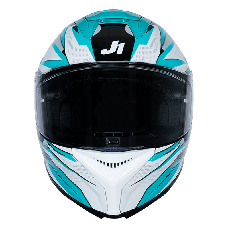 Just1 J-STR full-face helmet Avalon Turquoise Gloss Black