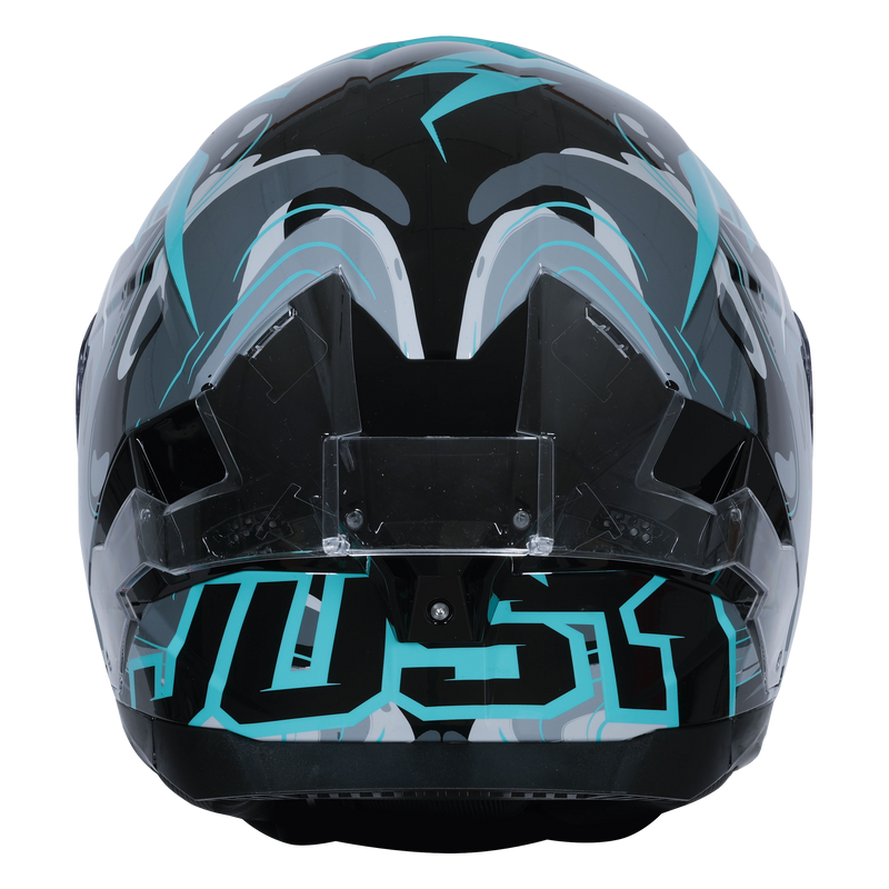 Just1 J-STR full-face helmet Avalon Turquoise Gloss Black