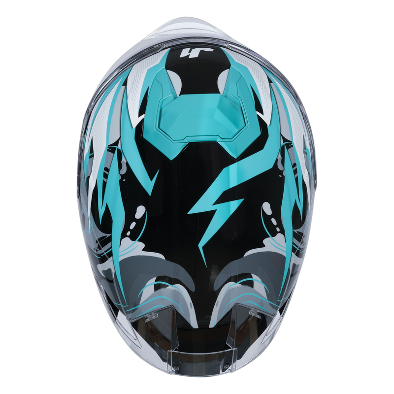 Just1 J-STR full-face helmet Avalon Turquoise Gloss Black