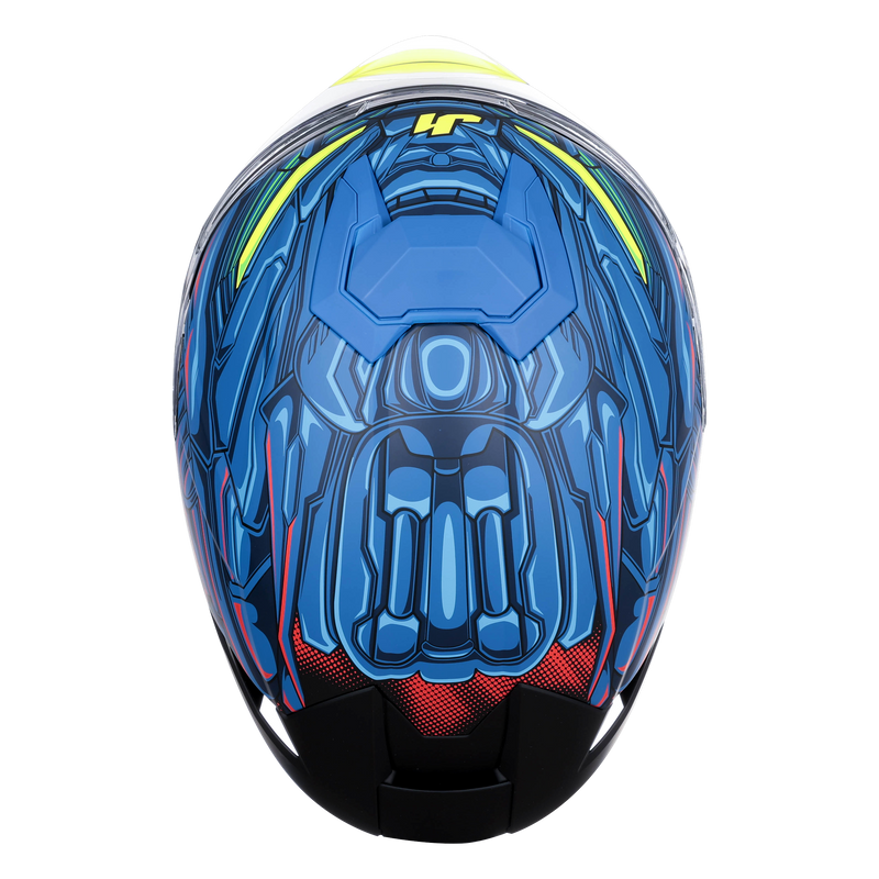 Just1 J-STR full-face helmet Titan Red Blue Black Matte