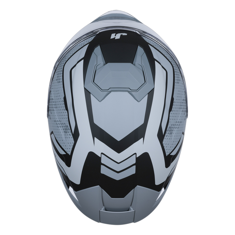 Just1 J-STR full-face helmet in Union Grey and Matte Black