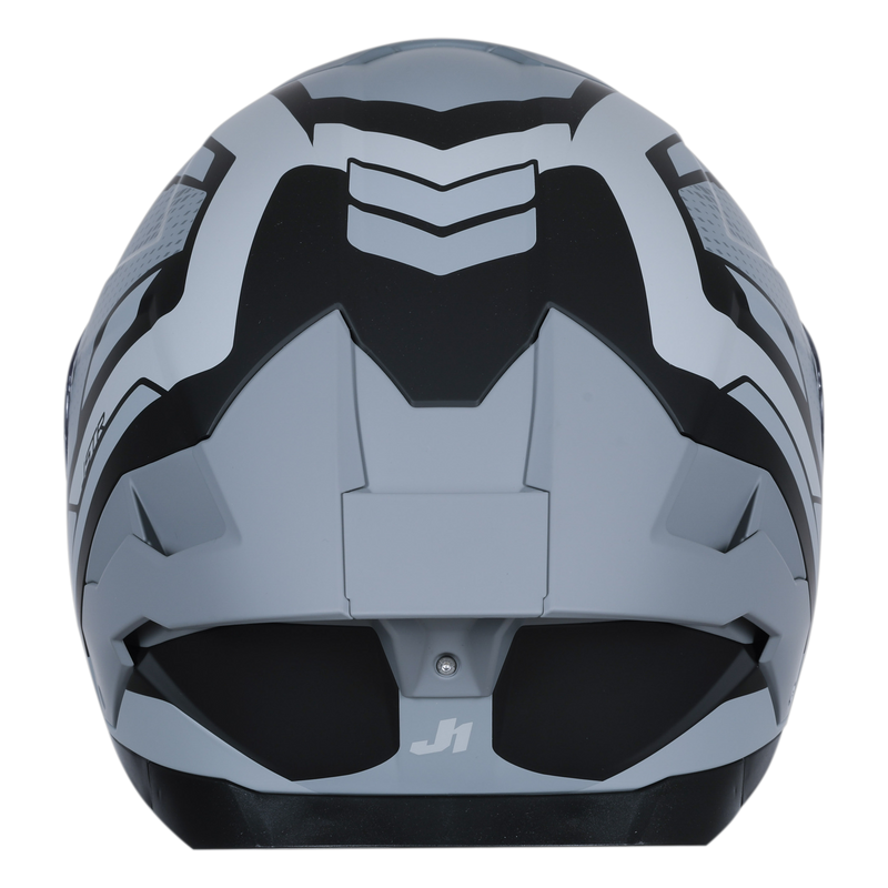 Just1 J-STR full-face helmet in Union Grey and Matte Black