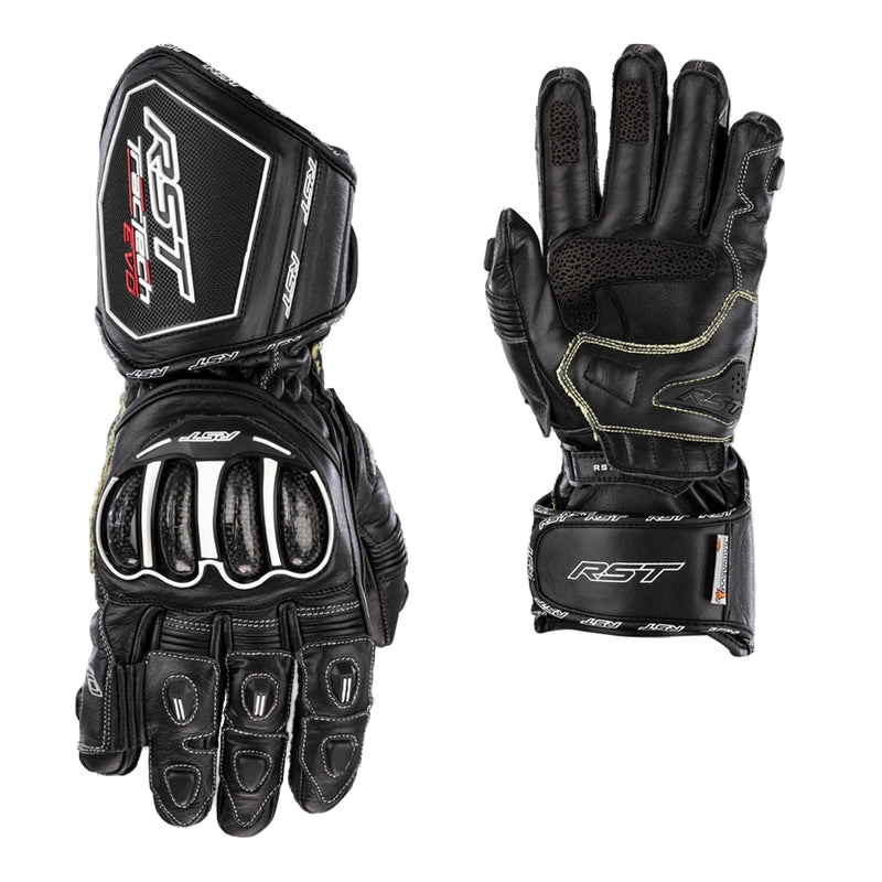 RST Tractech Evo 4 ladies motorcycle leather gloves in black