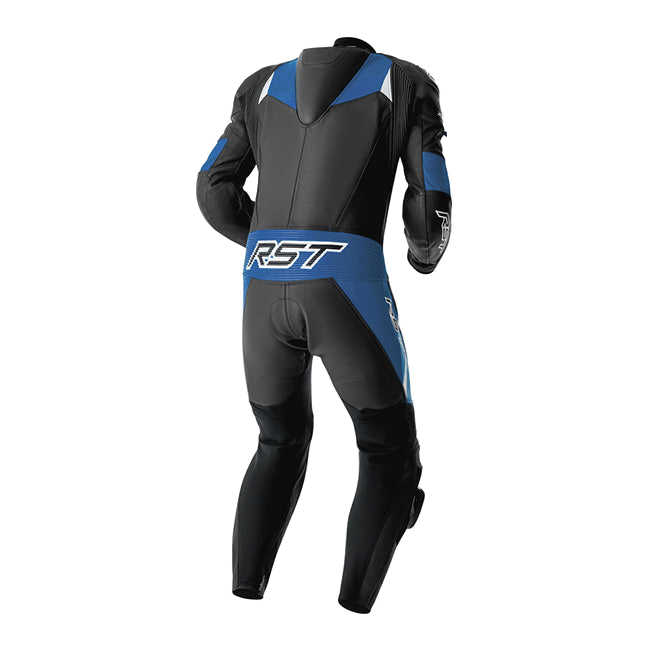 RST Tractech EVO D3O men's one-piece leather suit in Black/Blue, part 103634