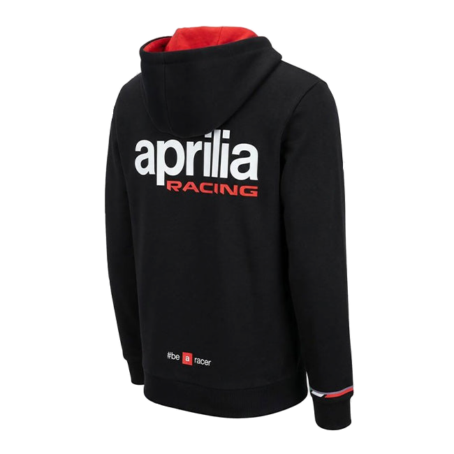 IXON Aprilia BeARacer Hoodie Replica 2026 men's in black and fluorescent red
