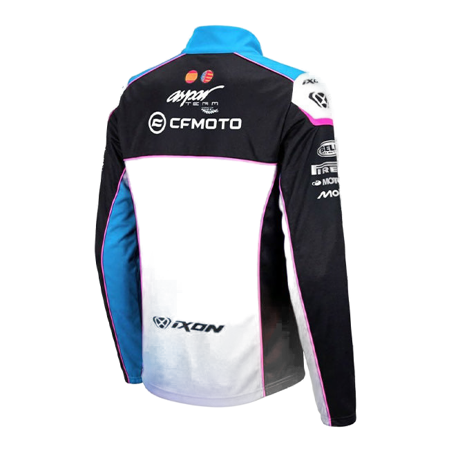 IXON SW1 CFMO 26 men's zip sweatshirt CFMOTO Aspar Racing 2026 blue black pink