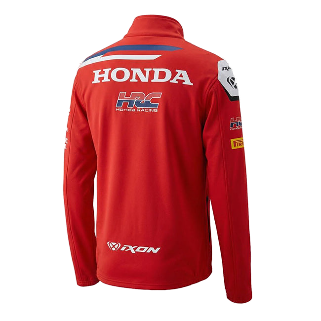 IXON SW1 HRC 26 Honda HRC Racing Team men's zip sweatshirt jacket in red, 2026 replica