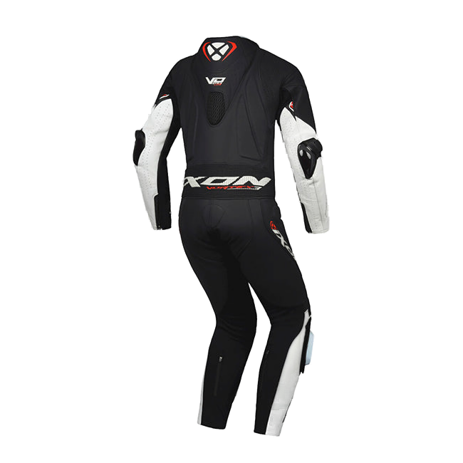 IXON Vortex 3 Lady one-piece perforated women's race leather suit in White and Black