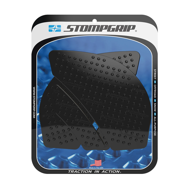 Stompgrip Vulcano traction pads for Kawasaki ZX-6R/636/RR — Caldera profile tank grip pad