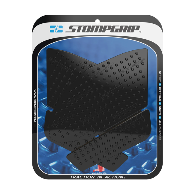 Stompgrip Vulcano traction pads for Suzuki GSX-R 1000 2017-2023 in transparent, black and hybrid finishes