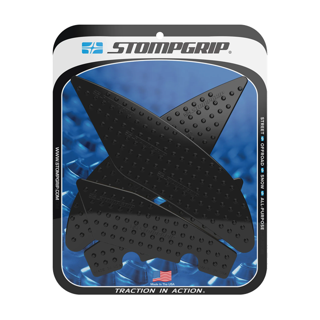 Stompgrip Vulcano traction pads for Yamaha YZF-R6 RJ27 in transparent, black and hybrid