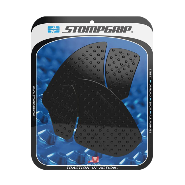 Stompgrip Vulcano traction pads for Ducati Panigale V4 in transparent and black